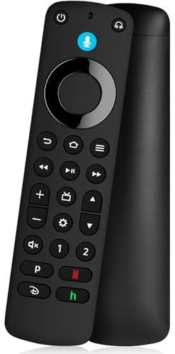 Telecomando Vocale Pro con Cercatore Adatto alla Fire-TV-Stick/4K/4K Max/Lite/TV Cube e TV Serie 4, per Insignia/Toshiba Smart TV