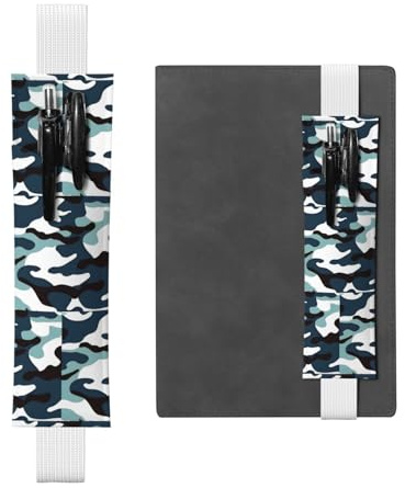 WZYCWB Marine Camouflage Diary Federmäppchen, PVC-Stifthalter und Stifthalter mit Gummibändern und Lesezeichen sind die beste Geschenkwahl.