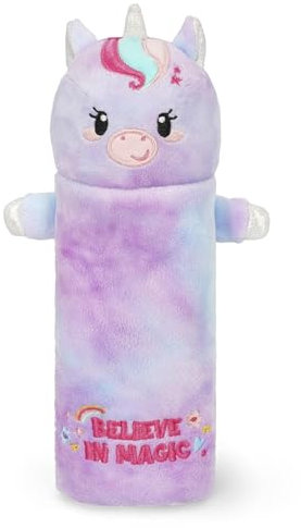 Legami - Trousse Super Soft, Thème Unicorn, Étui Moelleux, Carton avec Dessin à colorier Inclus, 100% Polyester, Super Doux étui.