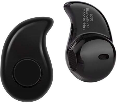 probeninmappx S530 Mini Bluetooth 4.1 + EDR del Auricular en la Oreja Auricular Invisible Auriculares inalámbricos Auriculares ergonómicos Deportesnegro