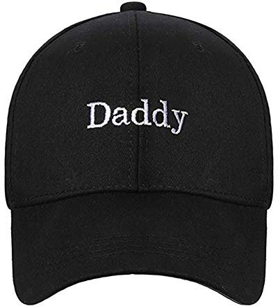 Agshcqi Verstellbare Baseballkappe Daddy Hut Kopfschmuck Papa Mütze Sonnenhut Hip-Hop Flat Snapback - Schwarz - Einstellbar