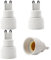 INTIRILIFE G9 auf E14 Lampensockel Adapter in Weiss - 4X Lampenadapter zum Umformatieren von E14 Lampe auf G9 Fassung - 4er Set Konverter für Lampenfassung LED Lampen Glühlampen CFL-Lampen