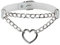 Eigso Frauen Vintage Punk Choker mit Herzform Anhänger Ketten Halskette Hip-Hop Beliebter Schmuck