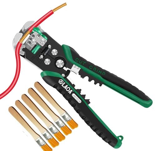 LAOA Wire Stripper Electrical Automatic Wire Stripper Tool self Adjusting from 8 AWG to 26 AWG for Electrician Crimping 815238 (Express 6-7 Days to The UK)