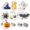CCINEE Juego de 10 cortadores de galletas de Halloween murciélago calabaza gato fantasma acero inoxidable cortador de galletas moldes para tartas para fiestas de Halloween suministros de cocina