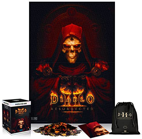 Diablo II: Resurrected | 1000 Teile Puzzle | inklusive Poster und Tasche | 68 x 48 | für Erwachsene und Kinder ab 14 Jahren | ideal für Weihnachten und Geschenk | Spiel-Artwork Motiv