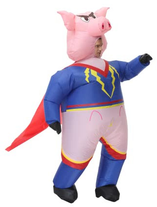 FXICH aufblasbare kostüm erwachsene lustige aufblasbare erwachsene kostüm als super Schweine,für Herren&aufblasbares Kostüm für Damen