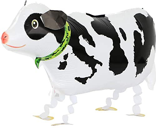 Airwalker Folienballons * Laufende Tiere * als Deko für Geburtstag und Party | 34-115cm groß | Walking Animals Kinder Kindergeburtstag Partydeko Luftballons Ballons, Edition: Kuh