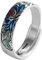 999 Sterling Silber Delicate Lotus Ring Chinesischer Lotus -Verstellbar Unisex für Yoga -Meditation,B