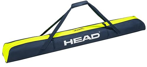HEAD Unisex – Adult Double Skibag Skitasche, blau/gelb, 175 cm