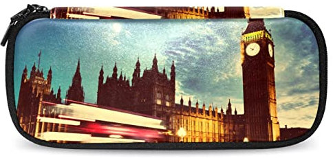 Federmäppchen, PU-Leder, Schreibwaren, London the Big Ben Uhr Nachtlandschaft