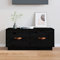 INLIFE TV-Schrank Schwarz 80x34x35 cm Massivholz Kiefer,Schwarz,11KG