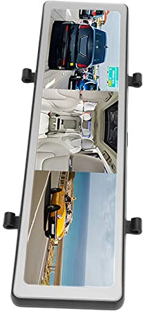 Specchietto Retrovisore Dash Cam, Monitor di Parcheggio DVR per Auto Ad Alta Definizione Touch da 10 Pollici (T70)