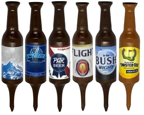 Neamou Harz Lustige Golf Tees Golfzubehör, Bierflaschen Golf Tee Golf Zubehör, Beer Shape Golf Tees Für Golf Training, Personalisierte Golf Geschenke Für Männer