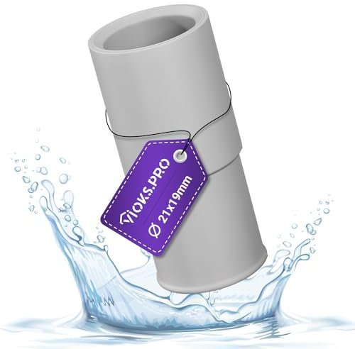 Viоks.pro Waschmaschine Ablaufschlauch Adapter 21 auf 19 mm Ø - Wasserschlauch Adapter für Abwasserschlauch Waschmaschine, Ablaufschlauch Spülmaschine