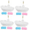 VICASKY 4 Sets Badezimmer Spielzeug Mini Badewannen Modell Miniatur Puppenbadewanne Mini Kunststoff Badewannen Modell Mini Badewannen Verzierung Puppen Badewanne Puppenhaus Zubehör