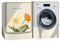 BaoT8YLu Housse de machine à laver extérieure, imperméable à la poussière, anti-soleil, housse pour machine à laver et sèche-linge avec ouvertures frontales