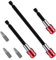 PEOVLVN 3 Pcs Drill Bit Extension, 60/100/150mm Long Drill Bit Extender with 3 Screwdriver Impact Bits 1/4 Inch Hex Drill Bit Holder Impact Extension Set for Screwdriver Drill Impact Driver