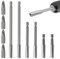 10 PCS Magnetic Drill Bit Extension Holder 1/4 Hex Shank S2 Steel 60mm/100mm/150mm Impact Drill Hex Extension Bar with 4 PZ2 Screwdriver Bits Quick Change for Drills & Impact Drivers