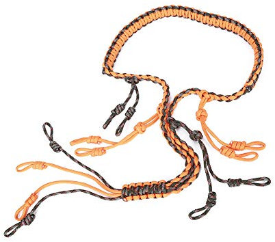 ZJchao Duck Lanyard, Lanyard für Duck Calls Duck Call Lanyard Paracord Strick -Halskette Outdoor Jagd Accessoire Duck Call Lanyards Wildvlowl Whistle Sling Sling (orange Tarnung)
