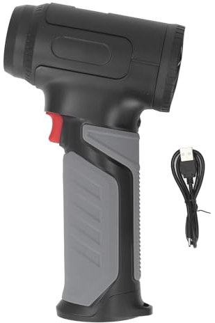 Soffiatore d'aria potente senza fili, spinta 1200 g, soffiatore elettrico per foglie 760 W, asciugatrice per auto con batteria a lunga durata per la pulizia di casa e giardino.