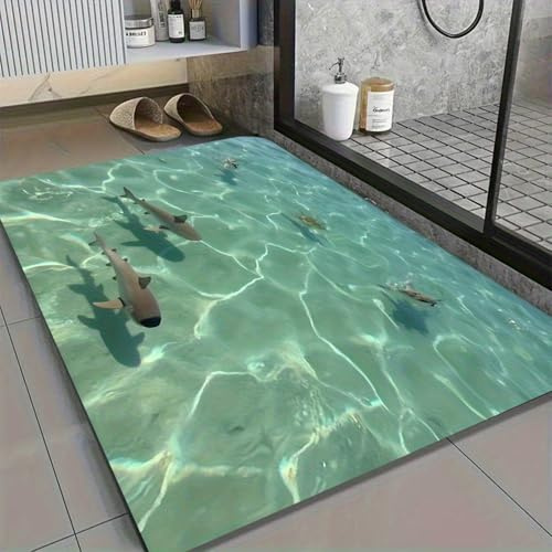 boiszeda 3D Fußmatte Optische Täuschung, Waschbare Kreative Teppich, Illusions-Matte mit Einzigartiges Layout, Personalisierte rutschfeste Pad