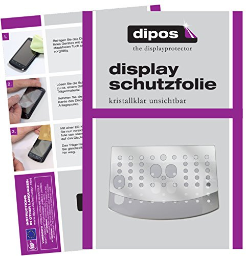 dipos 3x Folie klar für DeLonghi Magnifica S ECAM 22.110 + 21.117 + 21.116 | Passt perfekt, Ultra-Dünn, kratzfest, blasenfrei, Case-Friendly, hüllenfreundlich, Fingerprint-kompatibel, selbstklebend