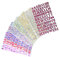 ULTNICE 10 Stücke Buchstaben Sticker Set Selbstklebende Alphabet Aufkleber (Zufällige farbe)