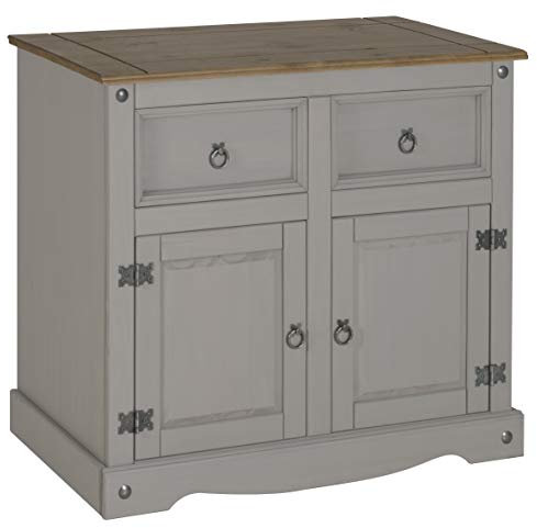 Mercers Furniture Corona Grey Wax 2 Door Sideboard