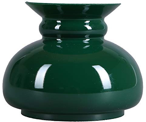 Petroleumglas Lampenglas Ø 100mm Ersatzglas Vestaschirm Glasschirm Opalglas Leuchtenglas für Petroleumlampe Grün