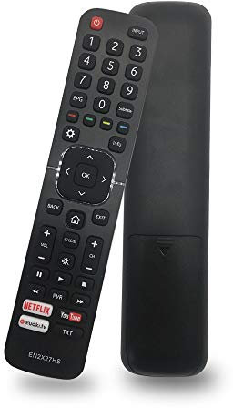 SIUMAL Mando a distancia de repuesto Hisense EN2X27HS para Hisense Smart TV H32M2600 H40M3300 HE40K3300 HE43K300UWTS