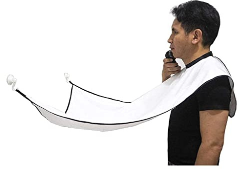 Uteruik Bart Bib Hair Clippings Catcher - Pflege Pflege Cape Shave Schürze - Trimmen Schürze - Bart Catcher - Keep Sink Clean