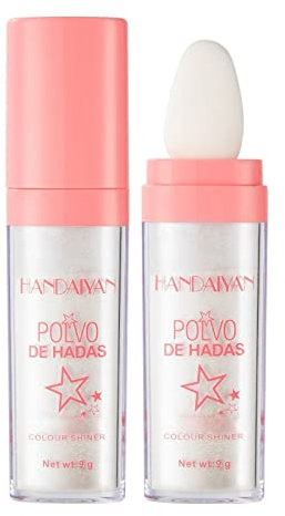 Fairy Highlighter Powder Body Highlighter zum Aufhellen der natürlichen drei Konturen für Gesichts- und Körperkosmetik Highlighter Kosmetik (A, One Size)