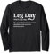 Leg Day Definition Gym Pump Cover-Oversized Gym Workout Long Sleeve T-Shirt