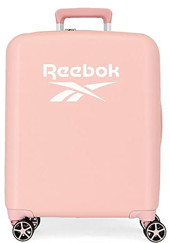 Valise Cabine Reebok Roxbury Rose 40x55x20 cm ABS Rigide Serrure TSA Intégrée 38.4L 2 kgs 4 Double Roues Bagage à Main