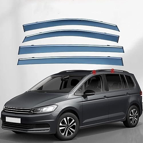 Auto Windabweiser Autofenster für VW Touran 5T 2016 2017 2018 2019 2020 2021 2022 2023+ Autofenster Windabweiser Autofenstervisiere Regenschutz Autozubehör