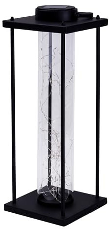 Näve Leuchten - LED Solarleuchte Fairylight für Terrasse und Balkon - 5 lm / 2800 K-3200 K - Deko Lampe für Außen - Schwarz, 51,5 cm