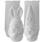 XNSHUN 2 Stücke Silikonform Wichtel Ostern, 3D Osterhase Kerzenformen Seifenform Silikonformen Gießformen Ostern Deko, DIY Hasenform Für Sojawachs Kerzen, Seife, Gips, Ostergeschenke