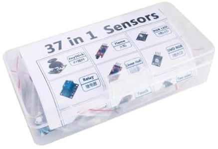 37 in 1 sensore elettronico supporto arduino microbit starter kit esp32 - vibrazione, temperatura, lettore di schede, effetto hall, termostato digitale, ecc.