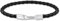 THOMAS SABO 3 Lederarmband schmal in Schwarz Silber 925 Sterlingsilber, Geschwärzt, Leder A2147-682-11