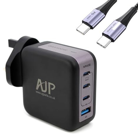 100w USB C TYPE C 4 Port Charger Replacement For HP Chromebook 11A G8 EE/Chromebook 11 G8 EE Laptop Power Supply Ac Adapter with USB C Cable