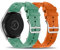 2 Piezas Correas de Reloj Silicona para Samsung Gear Sport/Gear S2 Classic Correa, con Hebilla de Metal Acero Inoxidable Correa de Repuesto Deportiva Compatible con Samsung Gear Sport Pulsera (2)