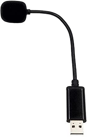 Microfono USB Portatile Regolabile Microfono Anti Rumore Adattatore per Laptop/Notebook/PC