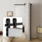 DaAzHai 48 Bi-Folding Sliding Barn Door Hardware Kit for 2 Doors, Low Ceiling Lite Version Roller for Smooth Sliding, Fit Double 22 Bifold Doors, Space-Saving Folding Solution (No Door Included)