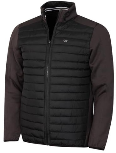 Calvin Klein Herren CK Insulate Jacke - Sturm/Schwarz - XL
