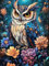 jieyisier Diamond Painting Erwachsene Set,Diamant Painting Bilder Eule,Diamond Painting Set für Erwachsene für Anfänger Zuhause Wanddekoration 12x16 Zoll
