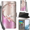 Handyhülle für Samsung Galaxy S23 Hüllen Premium Leder Case Klappbar Wallet Magnet Kartenfach Standfunktion Schutzhülle kompatibel mit Samsung S23 Cover,Rose