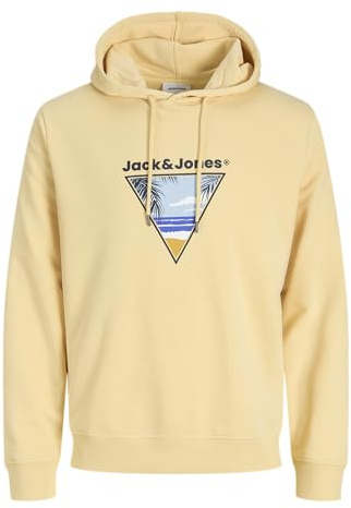 JACK & JONES Sweat Hood Jjperry Sudadera con Capucha, Sunlight, M para Hombre