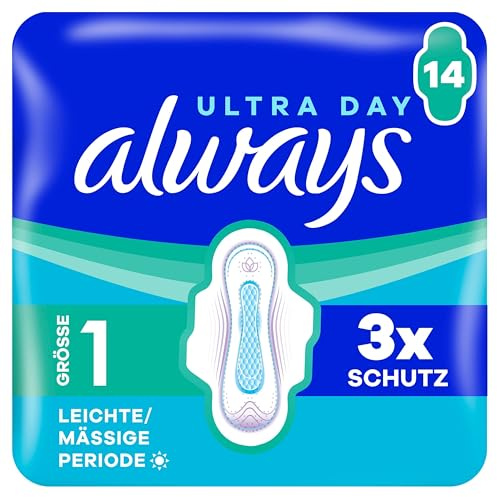 always Ultra Binde - Größe 1 - Normal mit Flügeln 14 Stück
