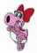 BIRDO Patch Pink Dinosaurier Super Mario Brothers Aufbügeln oder nähen auf Badge Aufnäher Souvenir Retro DIY Kostüm World Kart All Stars SNES